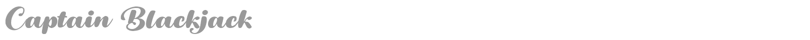 Captain Blackjack font preview